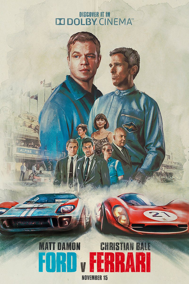 Ford v Ferrari Movie Poster Decorative Painting (paper and canvas) art poster printing print