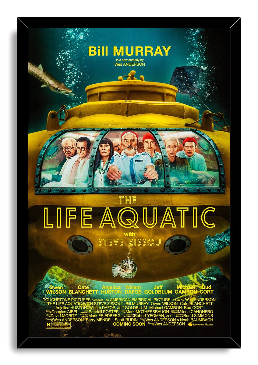 The Life Aquatic with Steve Zissou Movie Poster Decorative Painting (paper and canvas) art poster printing print
