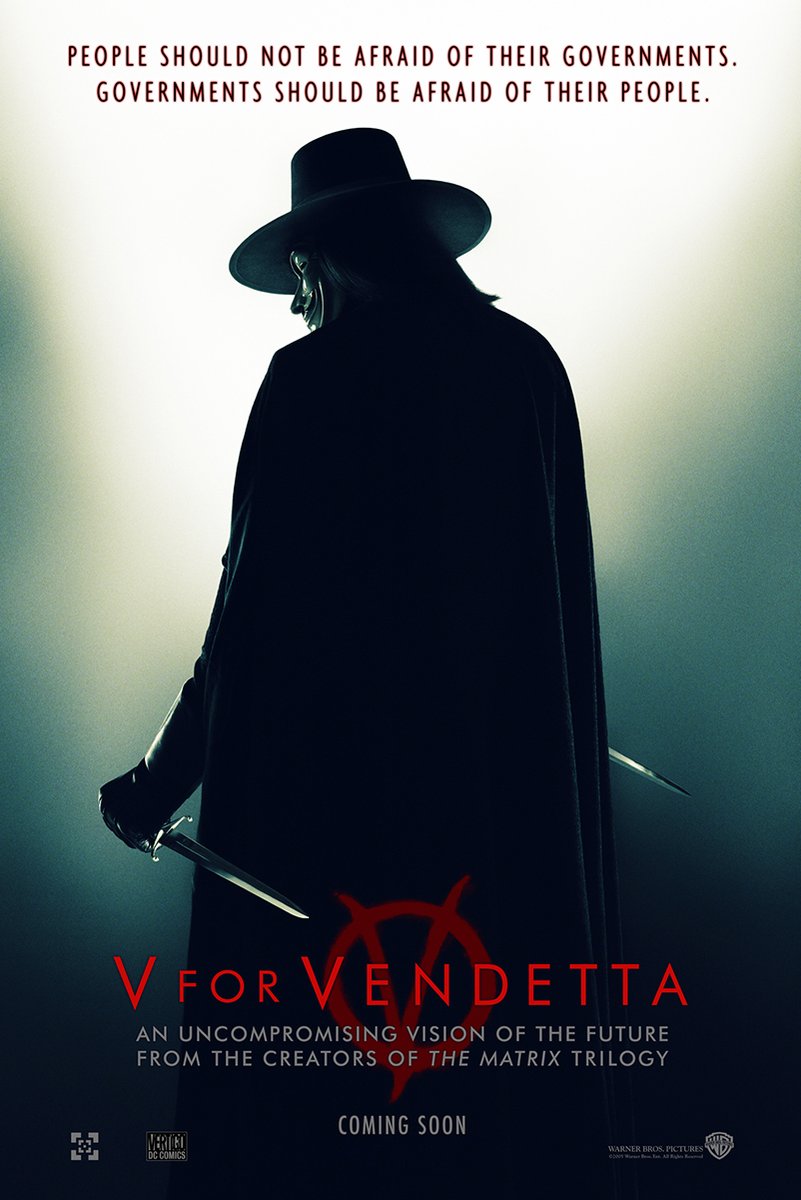 V for Vendetta Movie Poster Decorative Painting (paper and canvas) art poster printing print