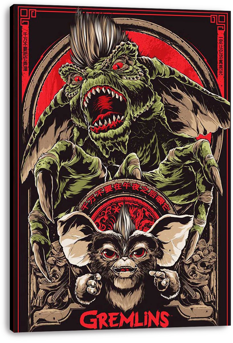 Gremlins Movie Decorative Painting (paper and canvas) art poster printing print