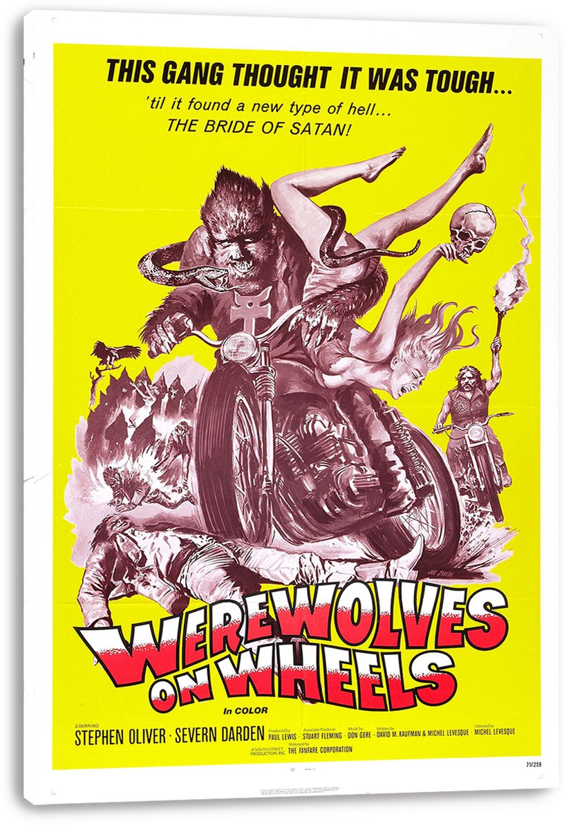 Werewolves on Wheels Decorative Painting (paper and canvas) art poster printing print