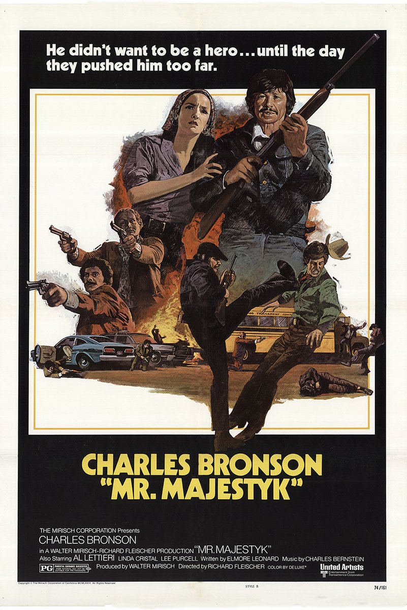Charles Bronson Mr. Majestyk Movie Poster Decorative Painting (paper and canvas) art poster printing print