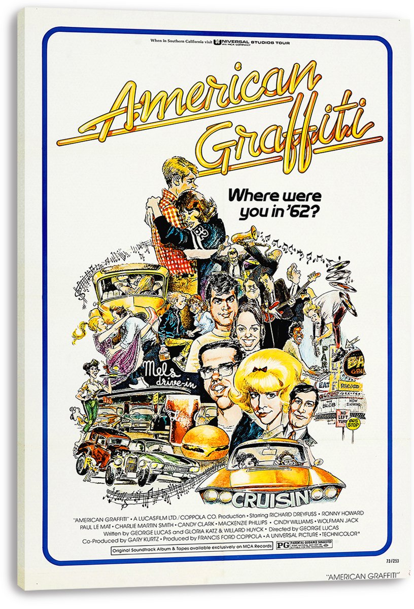 American Graffiti Movie Poster Decorative Painting (paper and canvas) art poster printing print