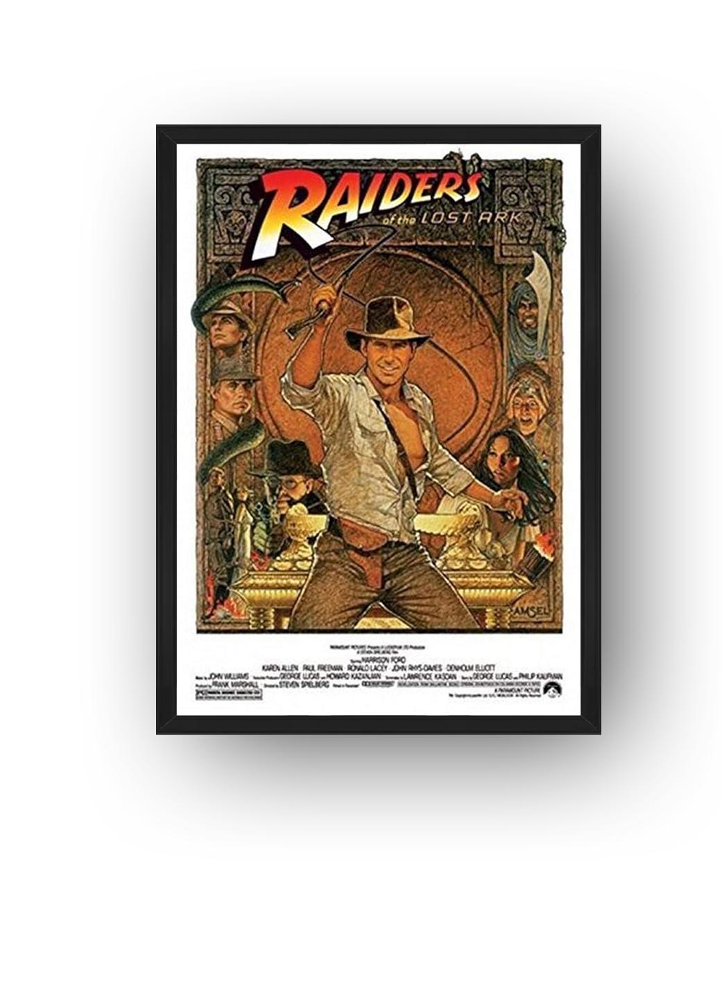 Raiders of the Lost Ark 1982 Movie (Paper and Canvas) Art Poster Printing Print