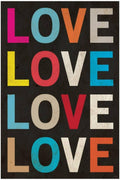 Colorful LOVE Text Decorative Painting (paper and canvas) art poster printing print