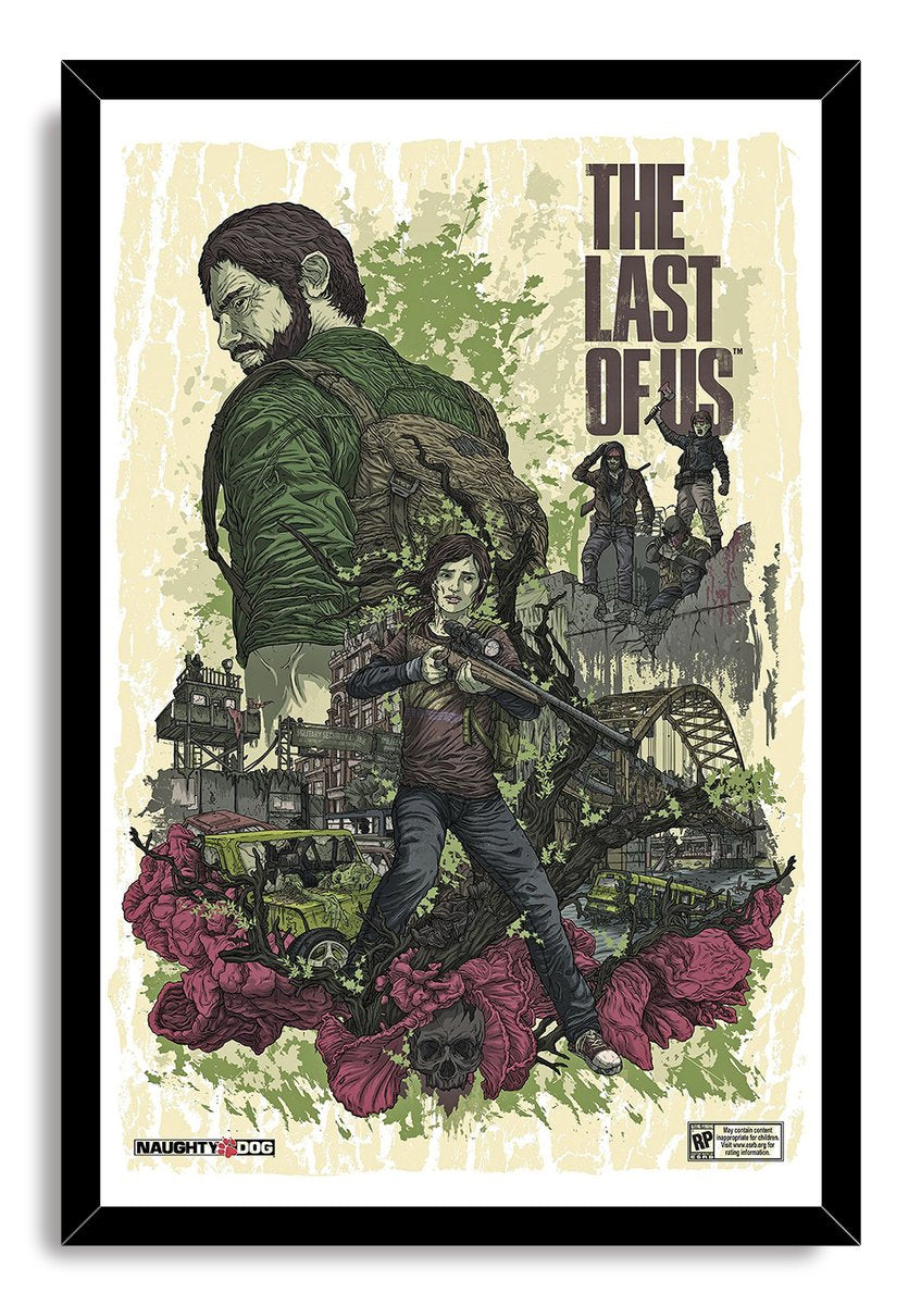 The Last of Us Joel and Ellie Decorative Painting (paper and canvas) art poster printing print