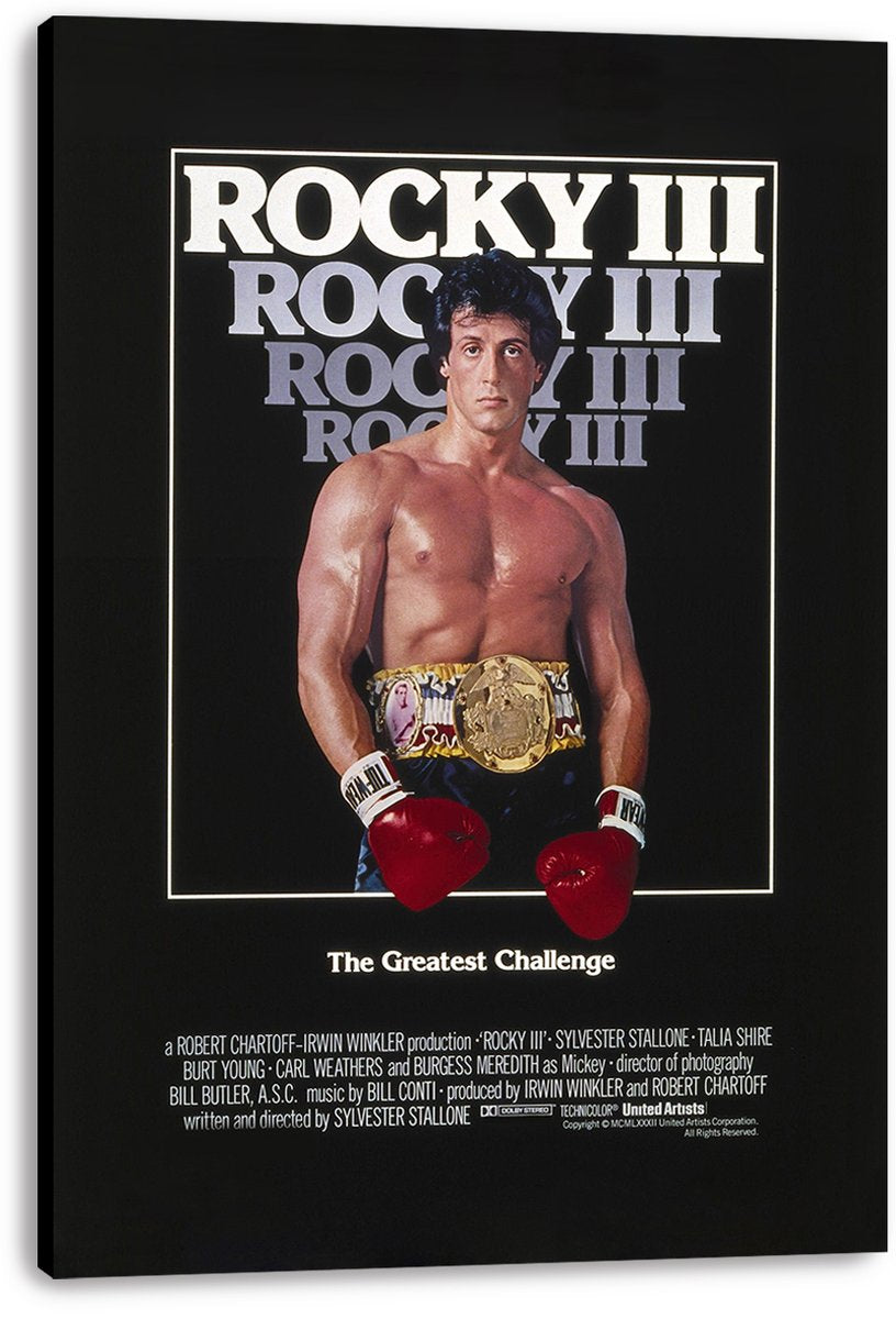 Rocky III Sylvester Stallone Decorative Painting (paper and canvas) art poster printing print