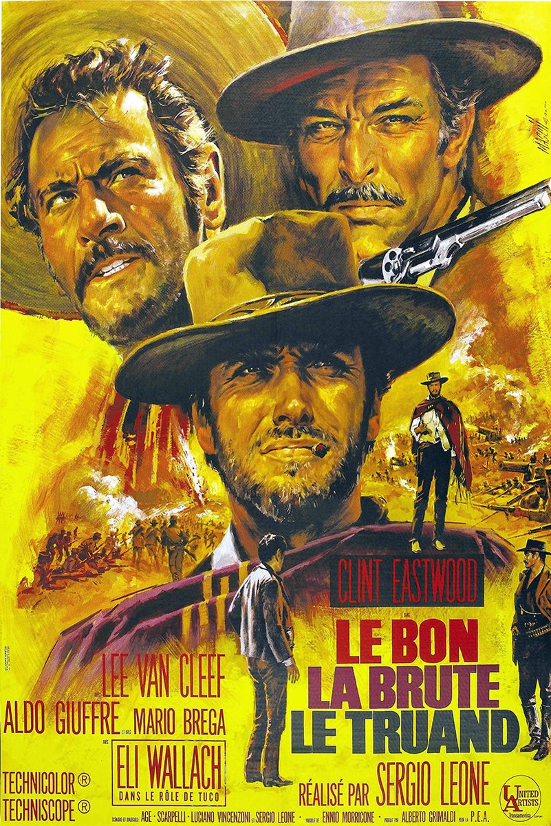 The Good The Bad The Ugly Movie Poster Decorative Painting (paper and canvas) art poster printing print