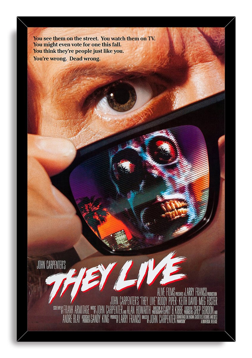 They Live Movie Poster Decorative Painting (paper and canvas) art poster printing print