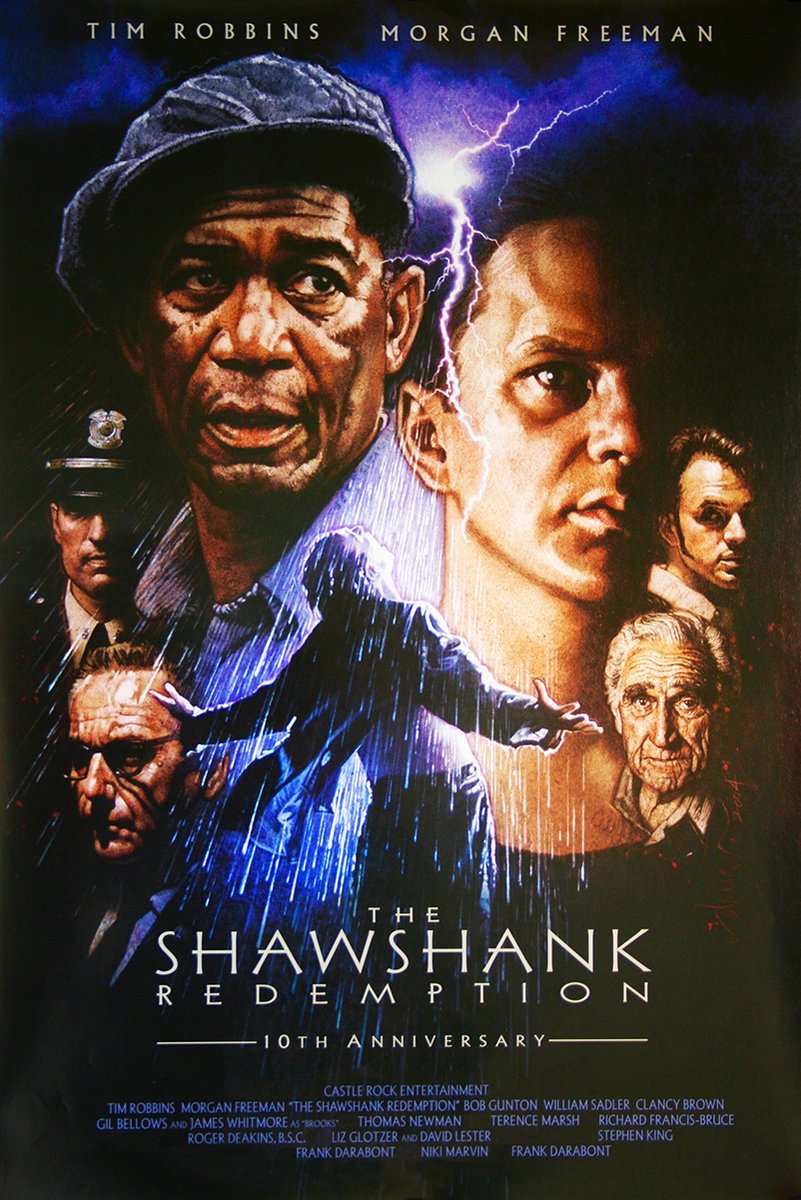 The Shawshank Redemption Movie Poster Decorative Painting (paper and canvas) art poster printing print