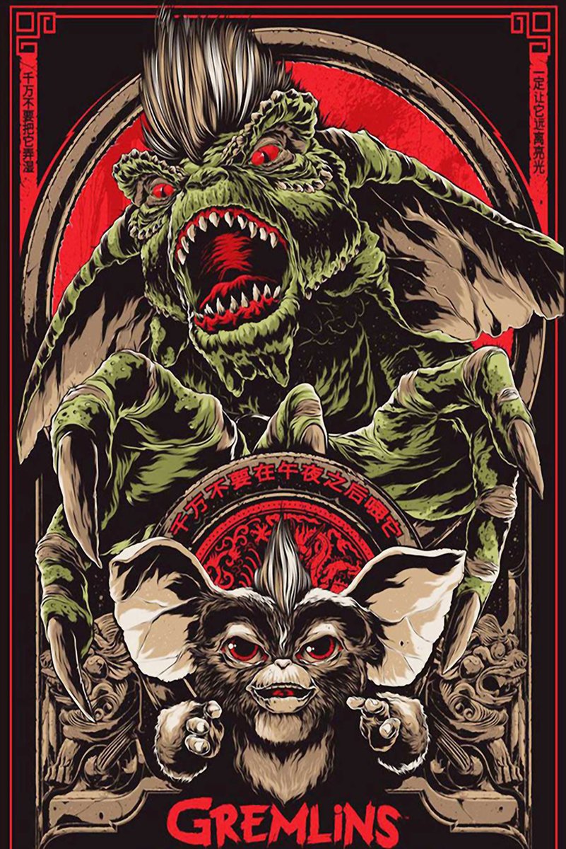 Gremlins Movie Decorative Painting (paper and canvas) art poster printing print