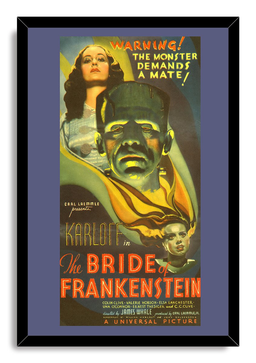 Bride of Frankenstein Movie Poster Decorative Painting (paper and canvas) art poster printing print