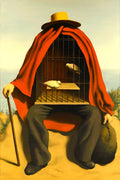Surreal Cage Man Decorative Painting (paper and canvas) art poster printing print