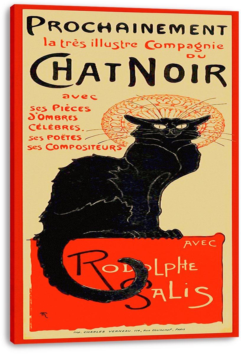 Le Chat Noir Cabaret Poster Decorative Painting (paper and canvas) art poster printing print