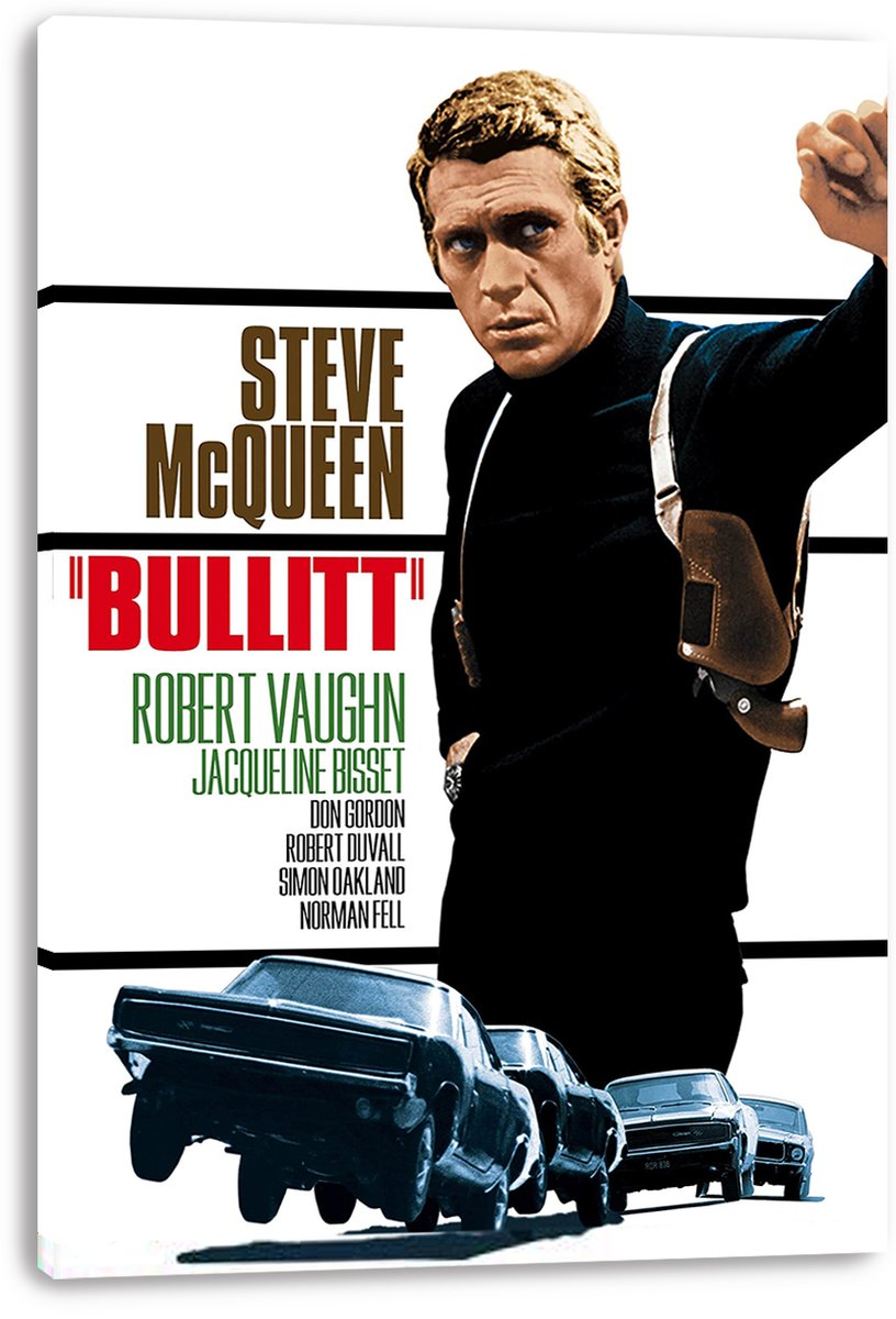 Steve McQueen Bullitt Movie Decorative Painting (paper and canvas) art poster printing print