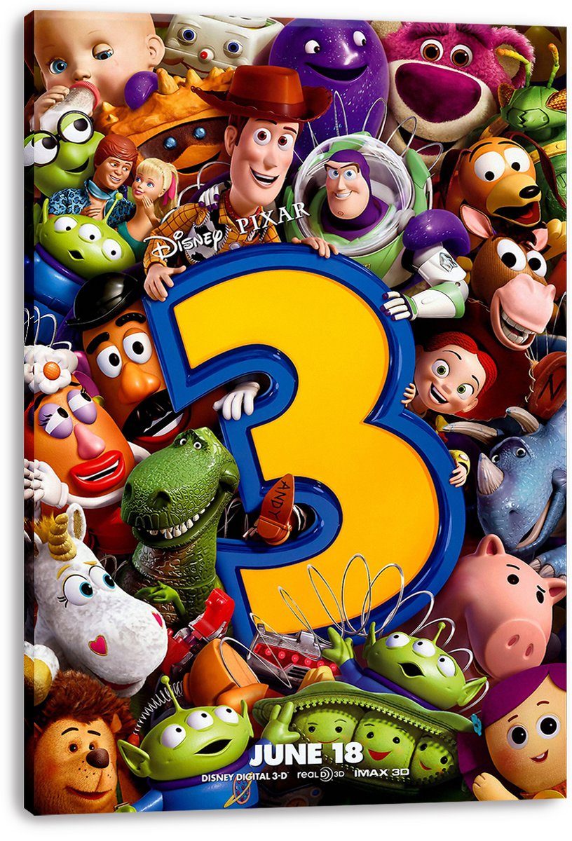 Toy Story 3 Characters Decorative Painting (paper and canvas) art poster printing print