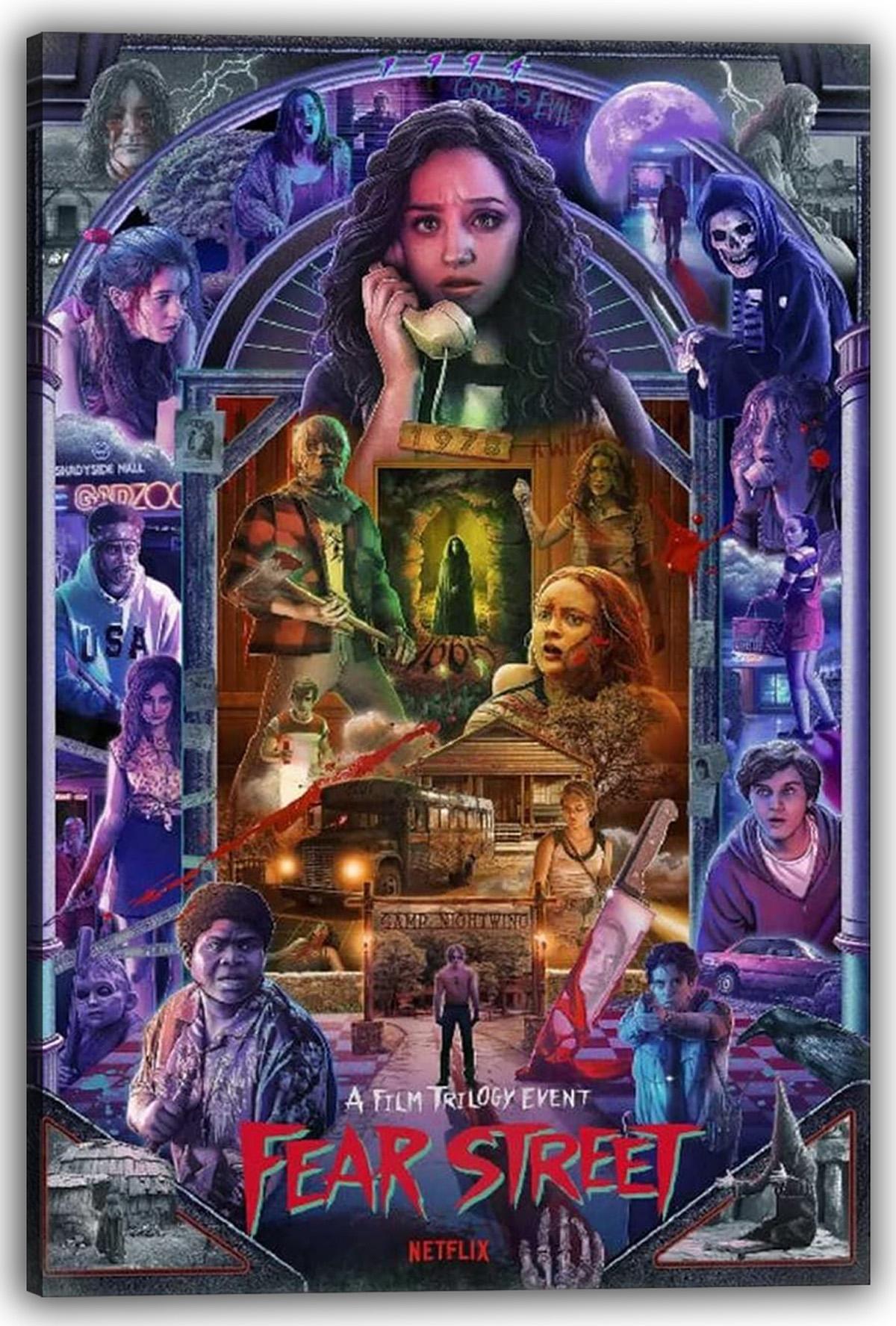 Zymise Fear Street Movie Poster (paper and canvas) art poster printing print