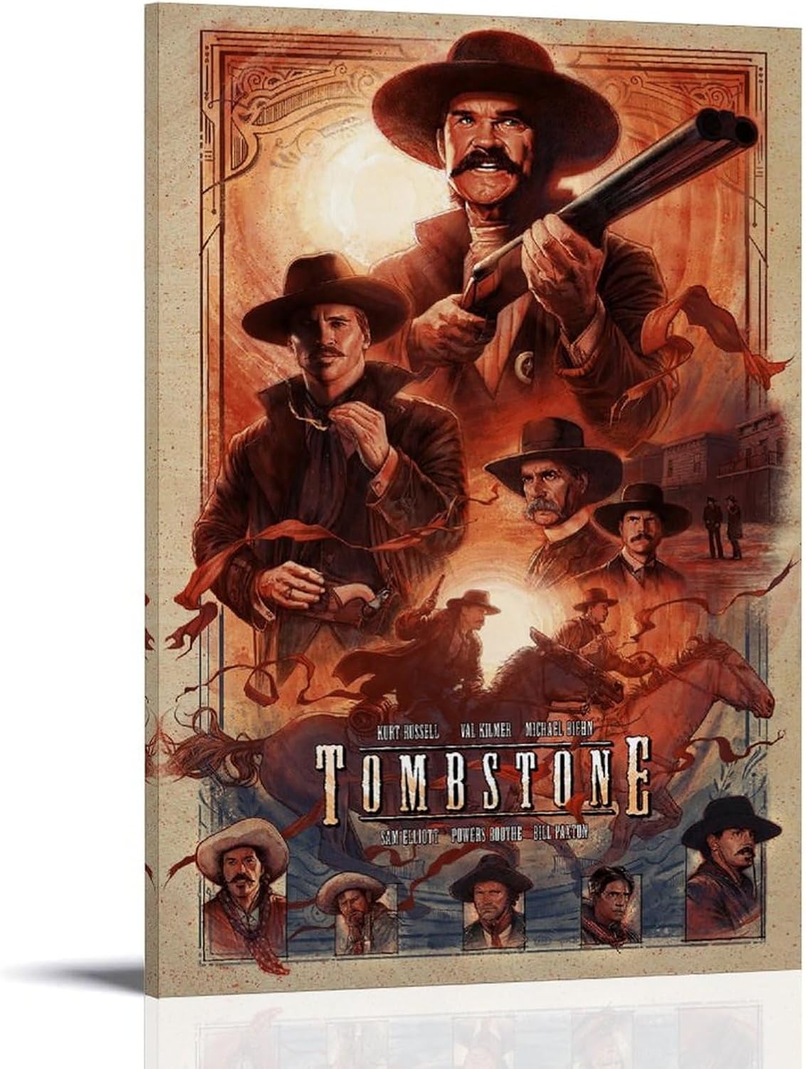 Tombstone Movie Poster(Paper and Canvas) Art Poster Printing Print