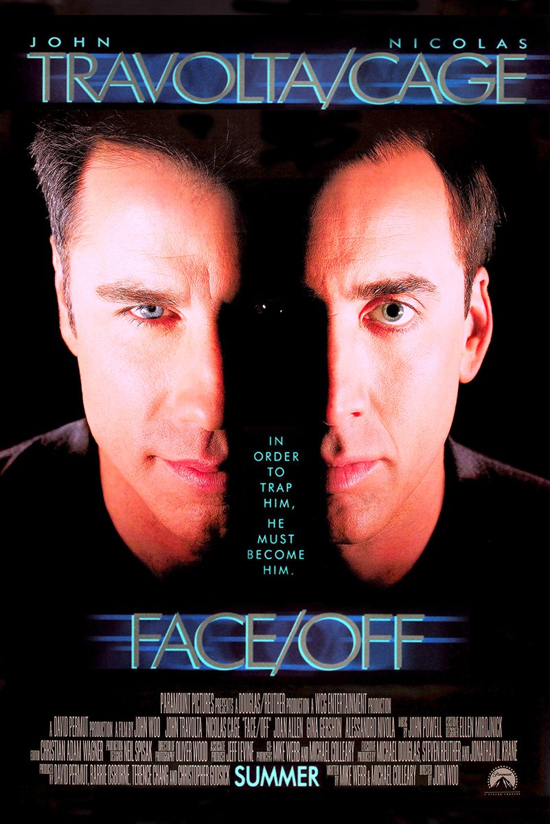 Face/Off John Travolta Nicolas Cage Decorative Painting (paper and canvas) art poster printing print