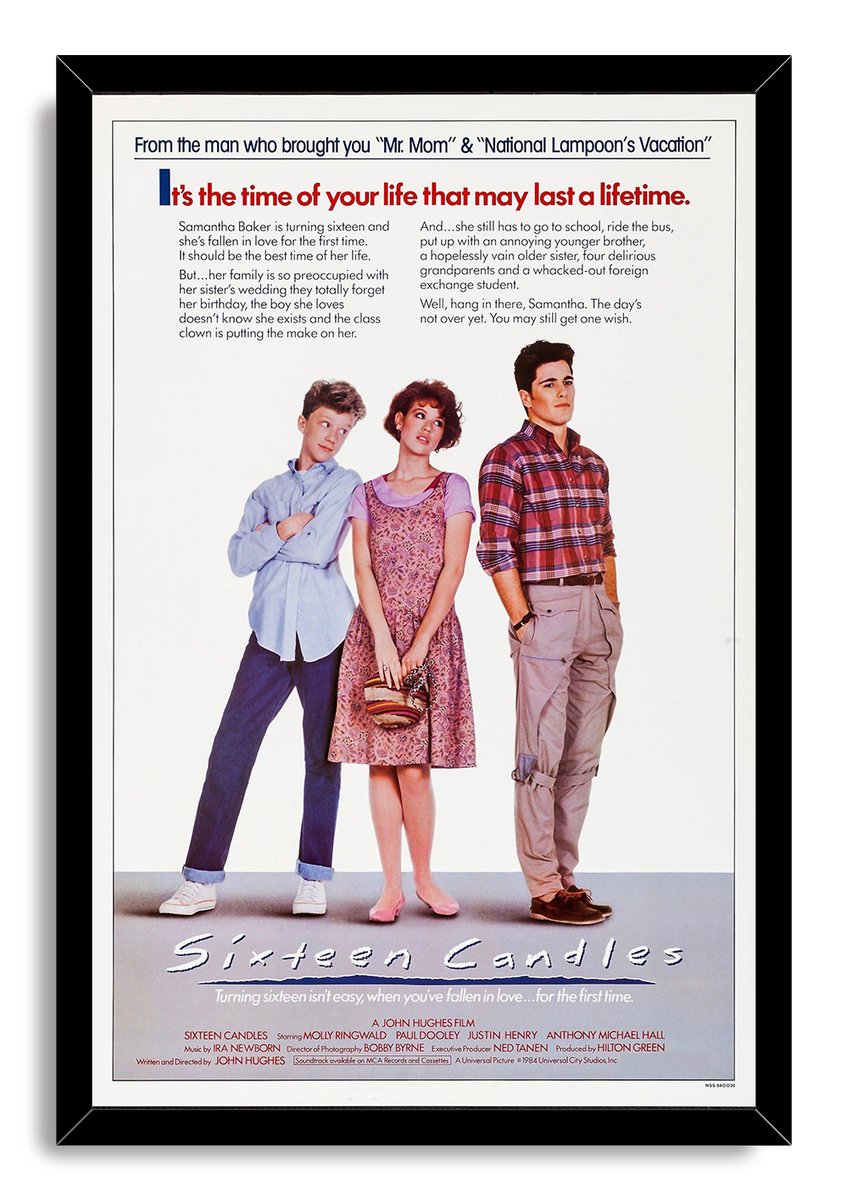 Sixteen Candles Movie Poster Decorative Painting (paper and canvas) art poster printing print