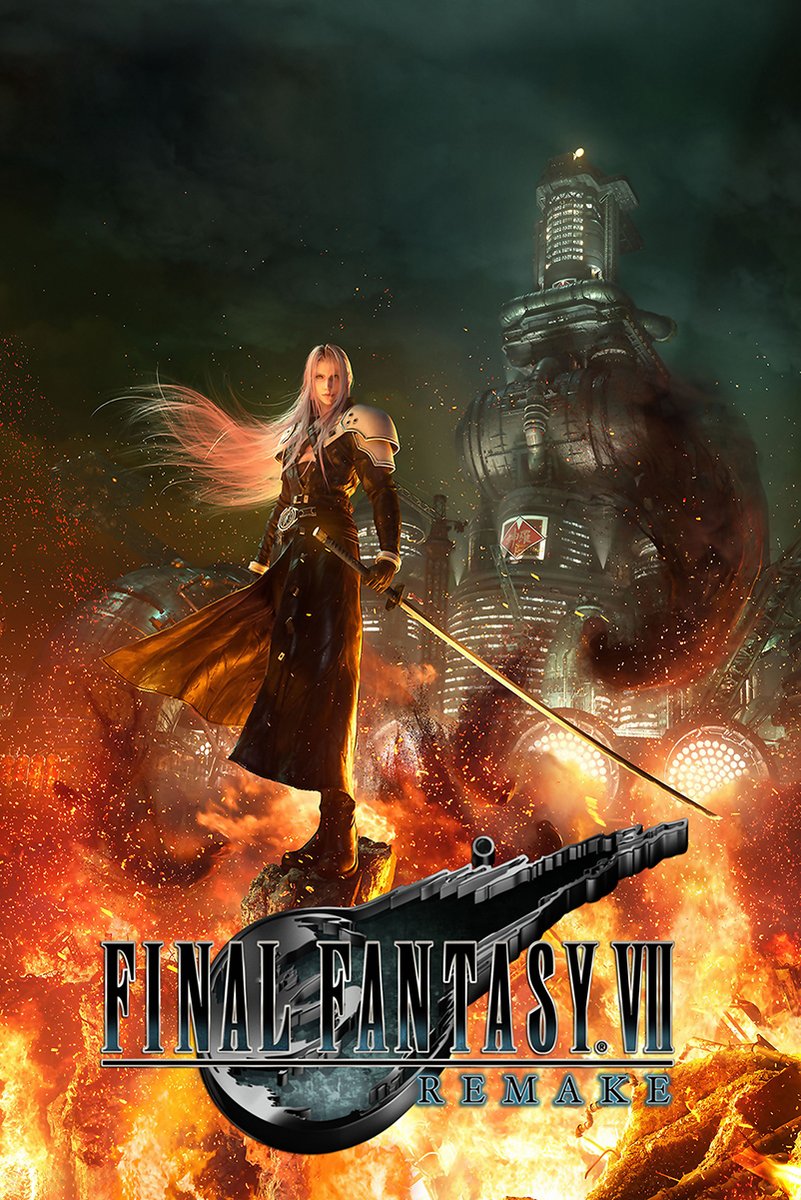 Final Fantasy VII Remake Sephiroth Decorative Painting (paper and canvas) art poster printing print