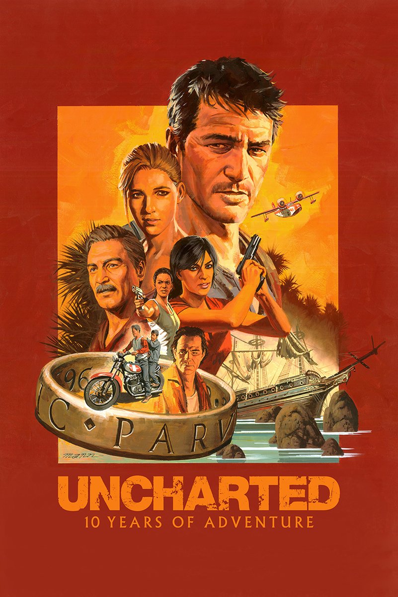 Uncharted Game Characters Decorative Painting (paper and canvas) art poster printing print