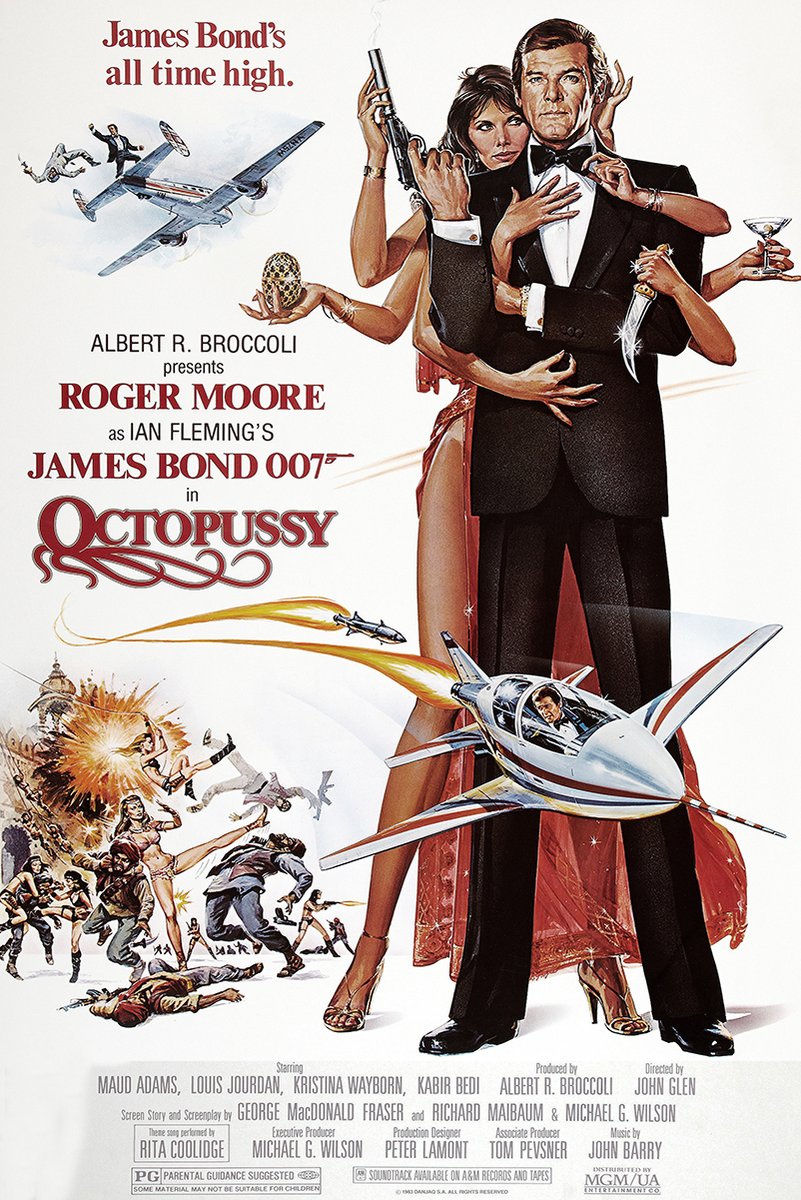 James Bond Octopussy Movie Poster Decorative Painting (paper and canvas) art poster printing print