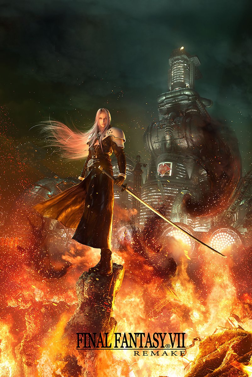 Sephiroth Final Fantasy VII Remake Decorative Painting (paper and canvas) art poster printing print