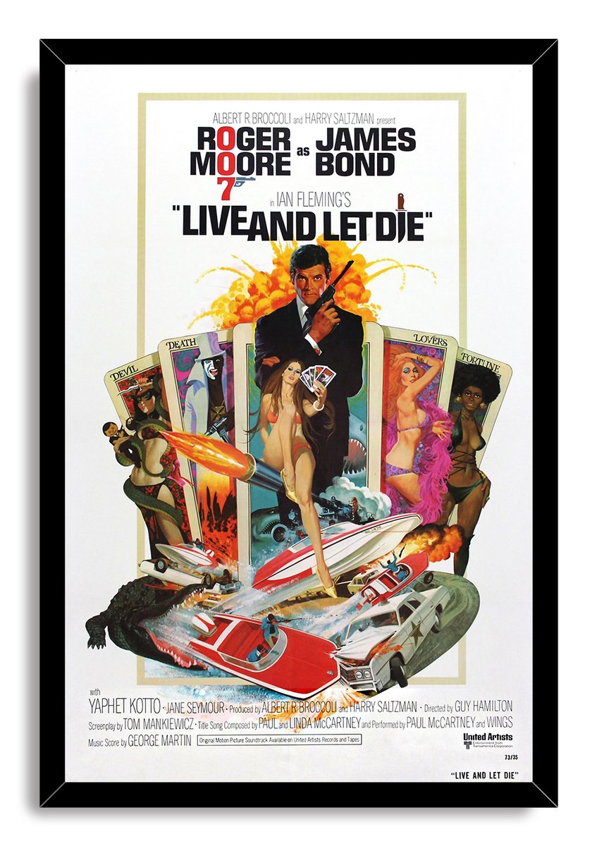 Live and Let Die James Bond Decorative Painting (paper and canvas) art poster printing print
