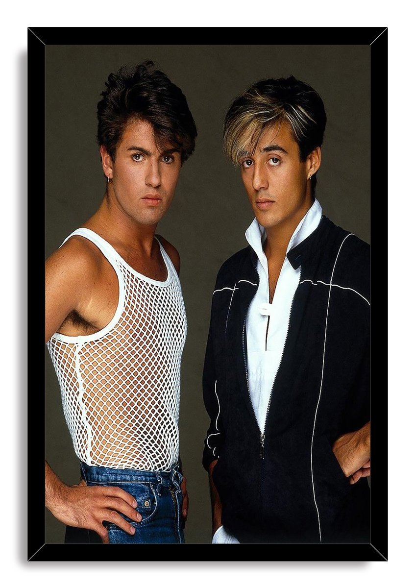Wham! George Michael and Andrew Ridgeley Decorative Painting (paper and canvas) art poster printing print