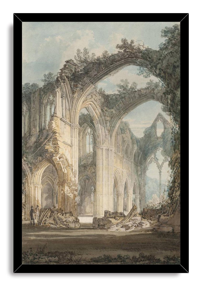 Gothic Abbey Ruins Decorative Painting (paper and canvas) art poster printing print