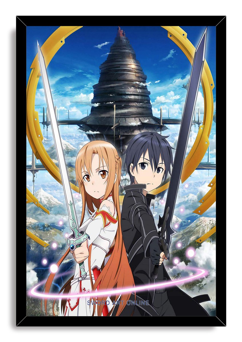 Sword Art Online Kirito and Asuna Decorative Painting (paper and canvas) art poster printing print