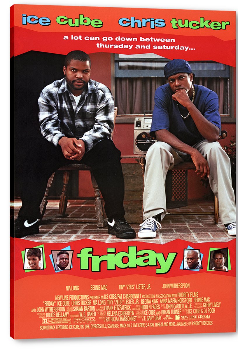 Ice Cube Chris Tucker Friday Movie Decorative Painting (paper and canvas) art poster printing print