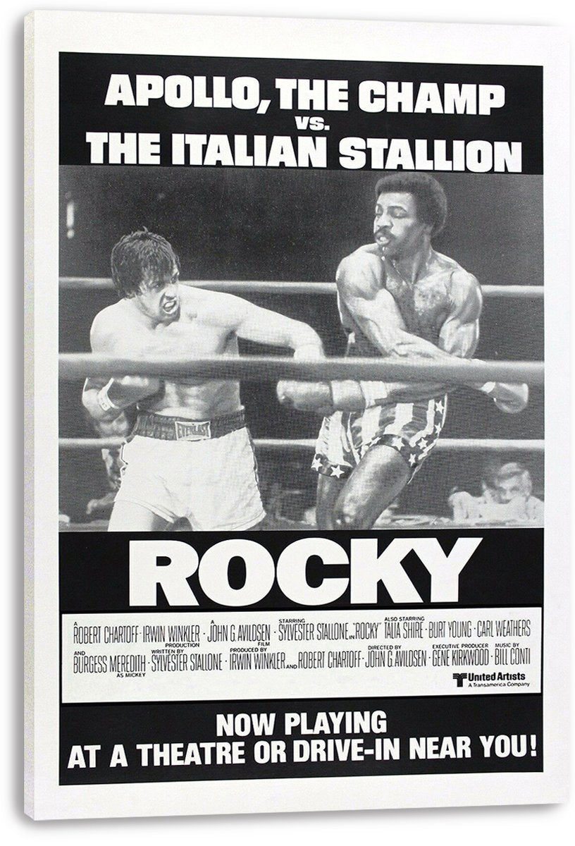 Rocky Balboa Apollo Creed Boxing Match Decorative Painting (paper and canvas) art poster printing print