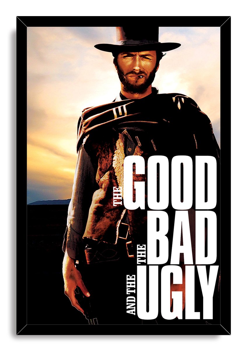 The Good The Bad and The Ugly Clint Eastwood Decorative Painting (paper and canvas) art poster printing print