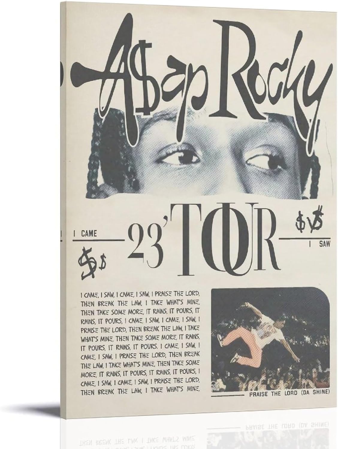 A$AP Rocky Poster Praise The Lord (Da Shine) Music Posters (paper and canvas) art poster printing print