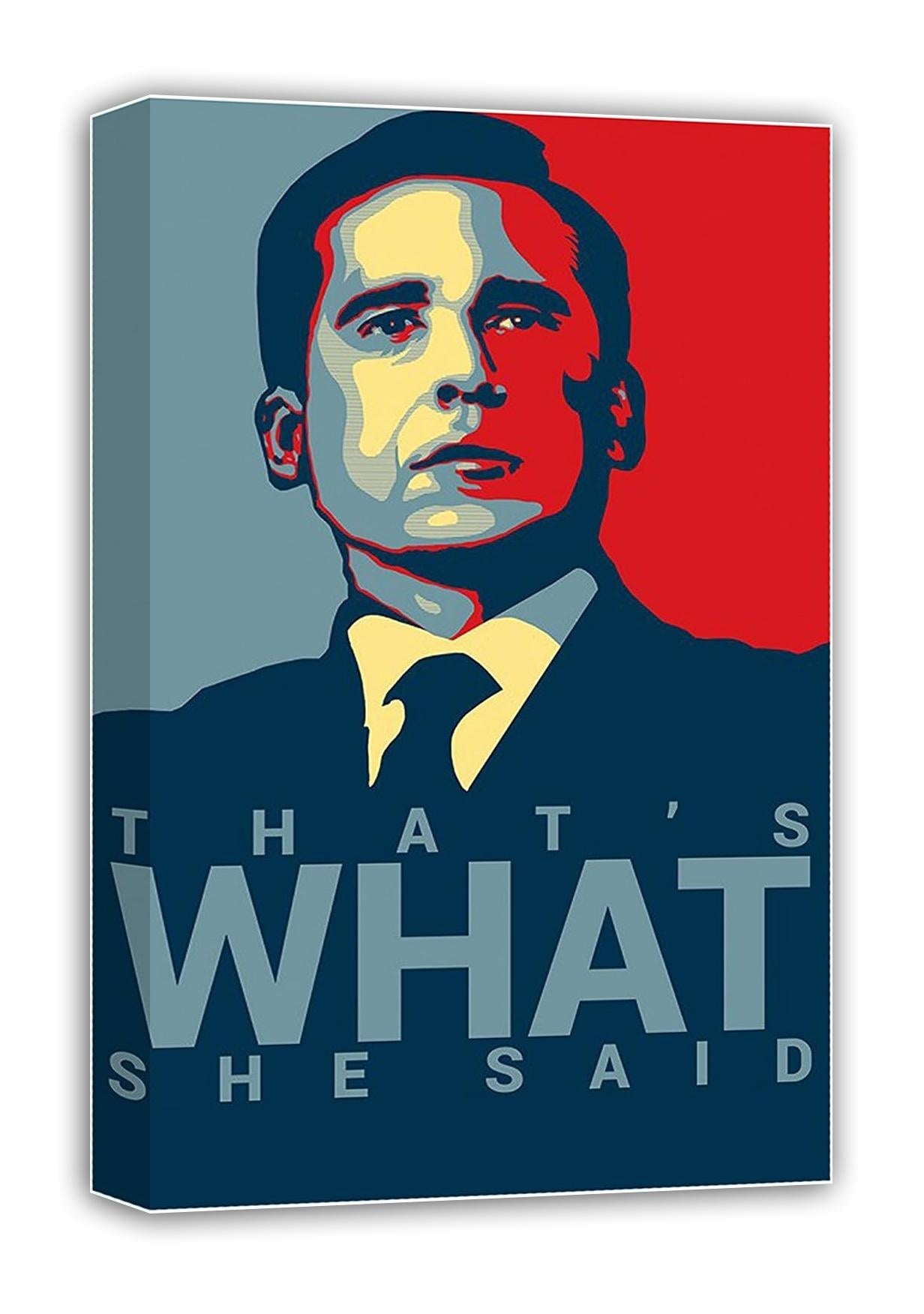 Michael Scott's Funny Motivational Poster."That's What" Print (Paper and Canvas) Art Poster Printing Print