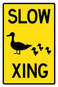 Slow Duck Crossing Sign Decorative Painting (paper and canvas) art poster printing print