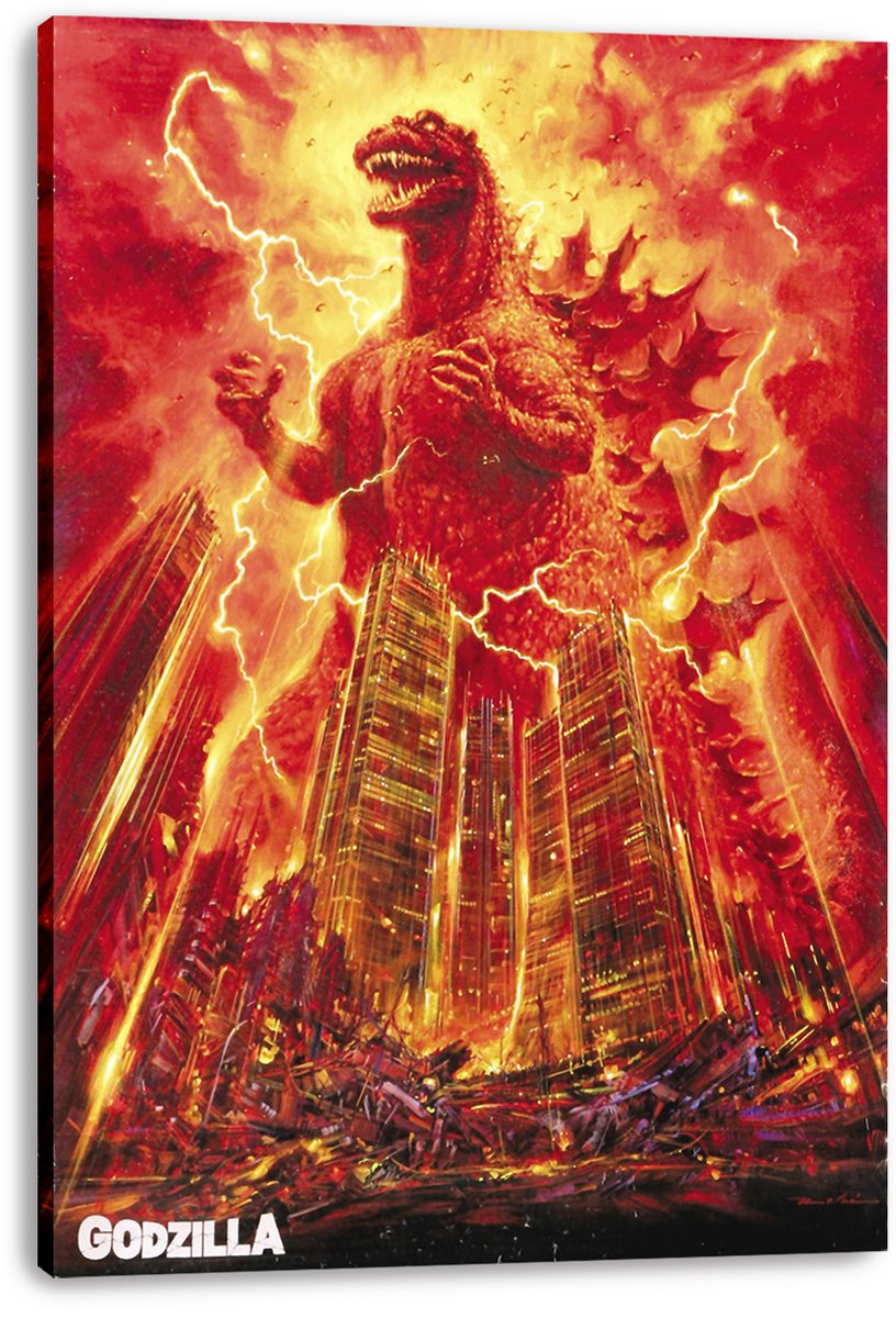 Godzilla Decorative Painting (paper and canvas) art poster printing print
