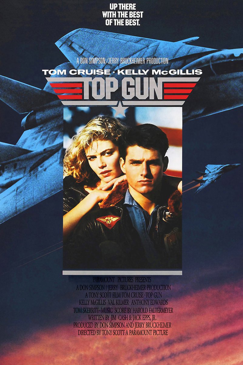 Top Gun Movie Poster Tom Cruise Kelly McGillis Decorative Painting (paper and canvas) art poster printing print