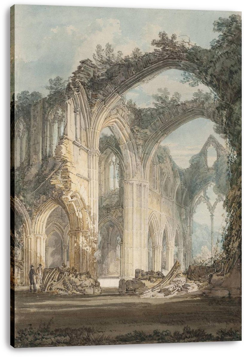Gothic Abbey Ruins Decorative Painting (paper and canvas) art poster printing print