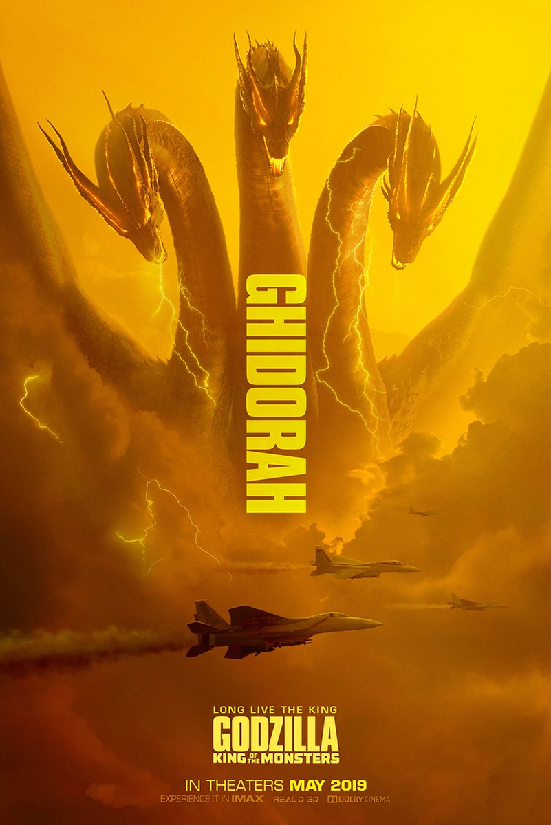Godzilla King of the Monsters King Ghidorah Movie Poster Decorative Painting (paper and canvas) art poster printing print