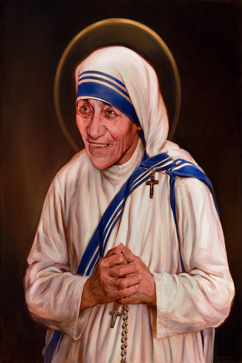 Mother Teresa Saint Decorative Painting (paper and canvas) art poster printing print