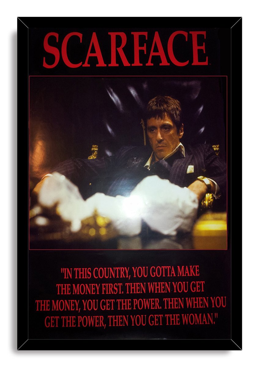 Scarface Tony Montana Al Pacino Movie Decorative Painting (paper and canvas) art poster printing print