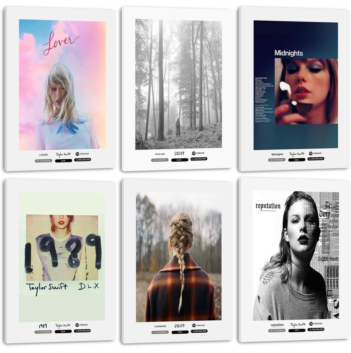 Taylor Swift Album Covers Decorative Painting (paper and canvas) art poster printing print