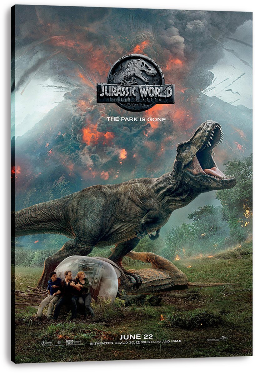 Jurassic World Fallen Kingdom Decorative Painting (paper and canvas) art poster printing print