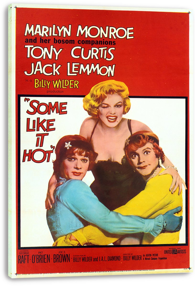 Some Like It Hot Movie Poster Decorative Painting (paper and canvas) art poster printing print