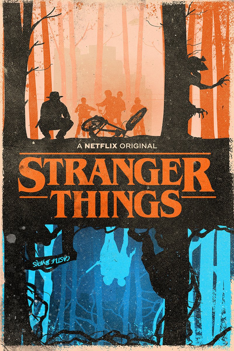 Stranger Things Decorative Painting (paper and canvas) art poster printing print