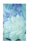 White Floral Art Decorative Painting (paper and canvas) art poster printing print