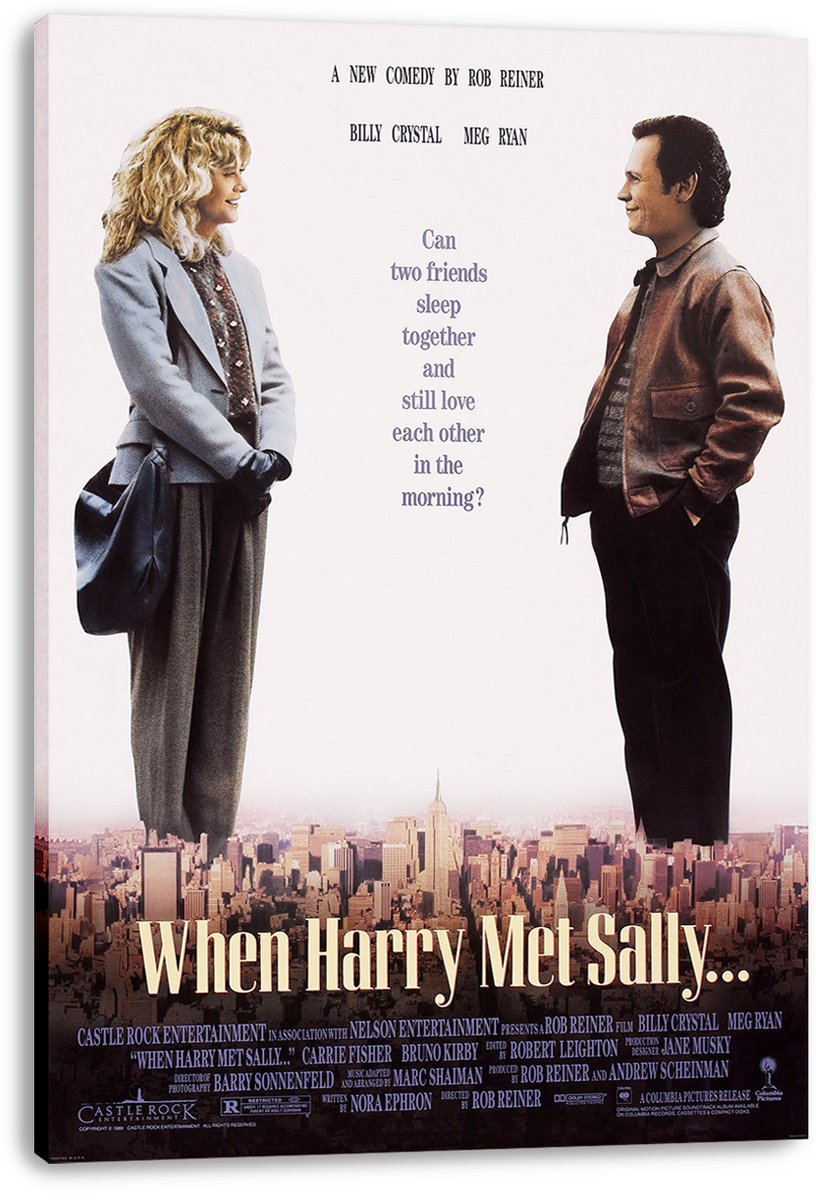 When Harry Met Sally Decorative Painting (paper and canvas) art poster printing print